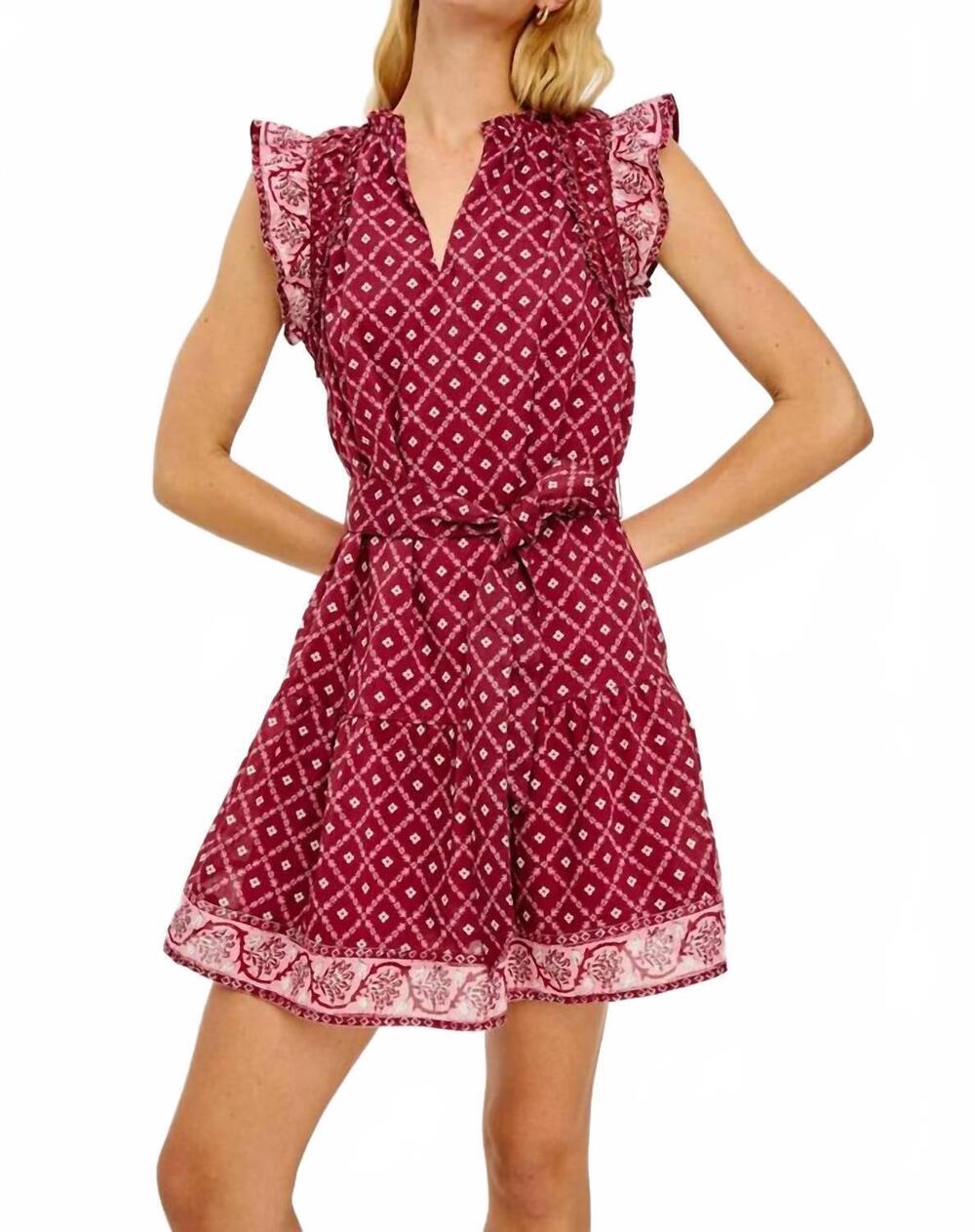 NEW RAILS women's katia dress in flower chain